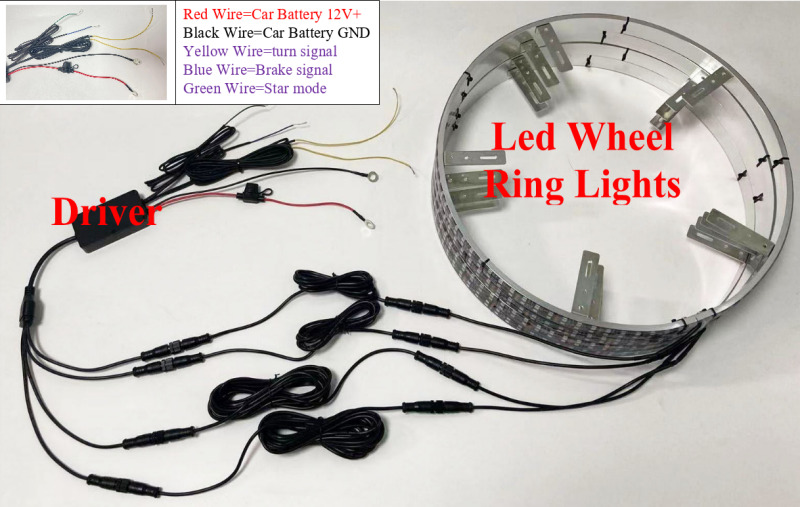 App Control Rgb Wheel Strip Lighting