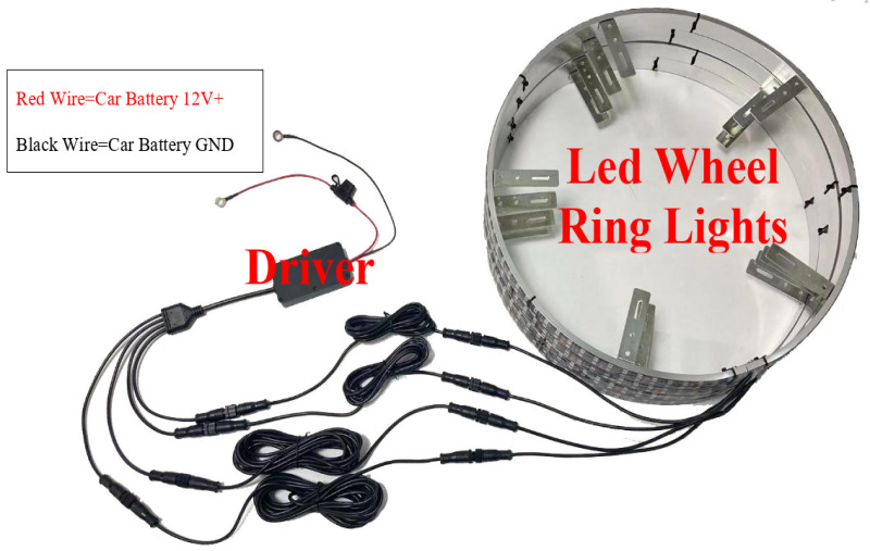 Led Illuminated Wheel Ring Light